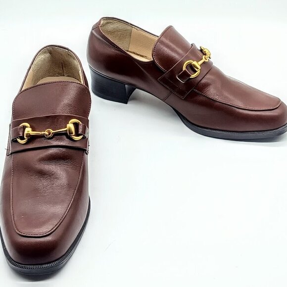 Quoddy Classic Cognac Brown Italian Leather Horsebit Loafers - 37 - Picture 2 of 8